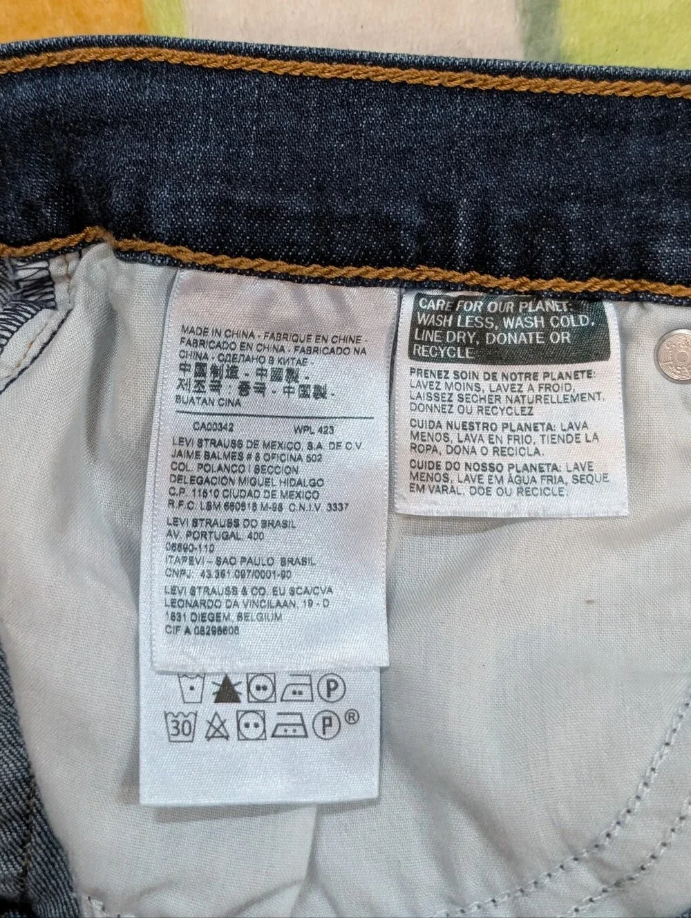 Levi's Dark Wash Denim Cutoff Shorts W30 2019